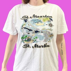 Vintage St. Maarten Caribbean Tee Shirt